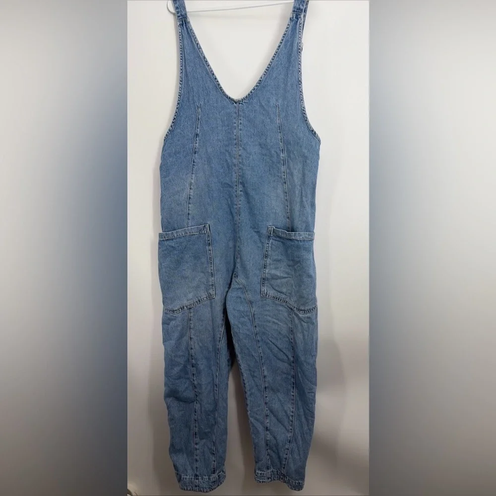 Free People High Roller Jumpsuit Sz M One Piece Overalls - Picture 5 of 6